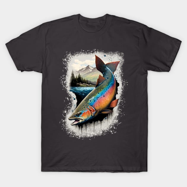 Cutthroat Trout By The Mountains T-Shirt by TheCore